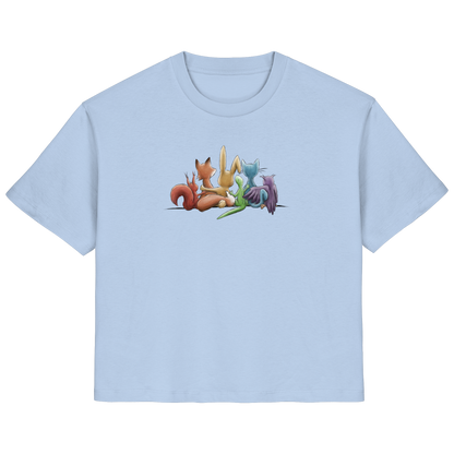 Regenbogen Tiere für Freundschaft, Toleranz und Vielfalt - Ladies Organic Shirt
