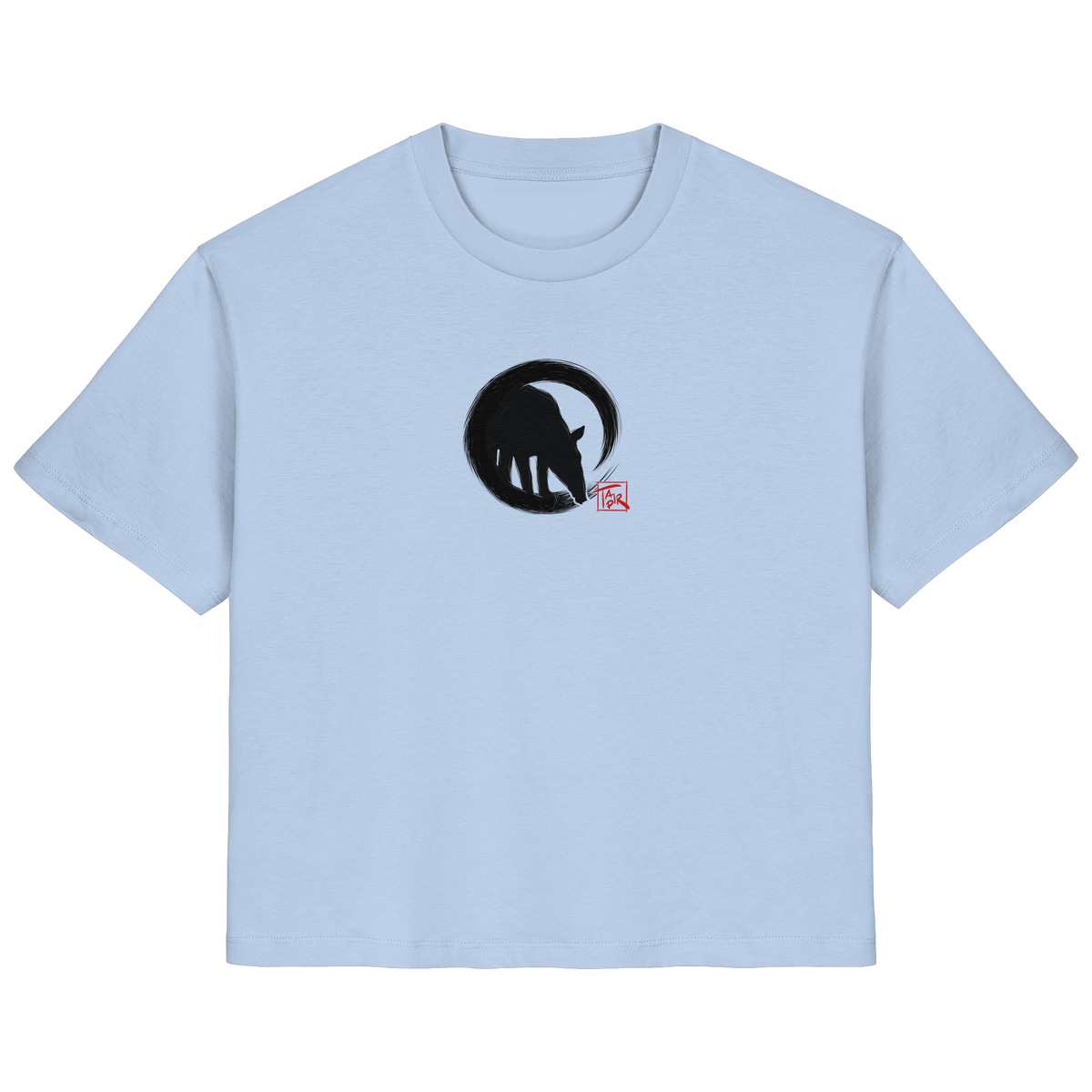 Zen Tapir im japanischen Enso Kreis - Ladies Organic Shirt
