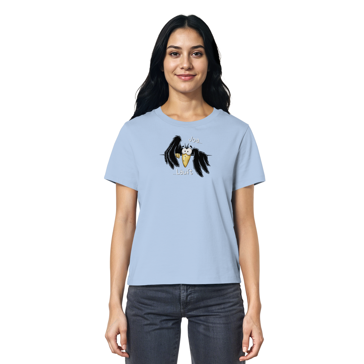 Joa Läuft Krähe gechillter Rabe - Ladies Organic Shirt