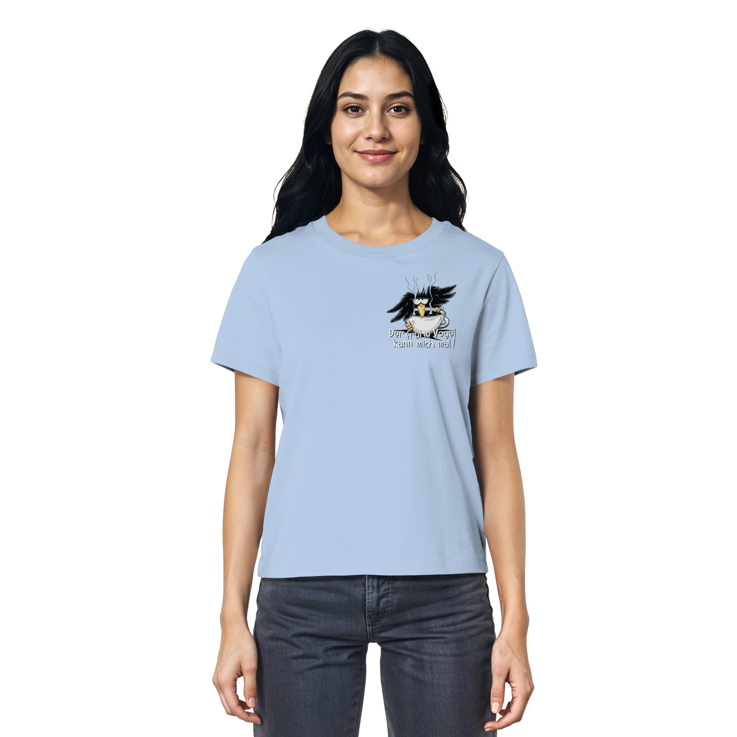 Der frühe Vogel kann mich mal | Kaffee Rabe - Ladies Organic Shirt