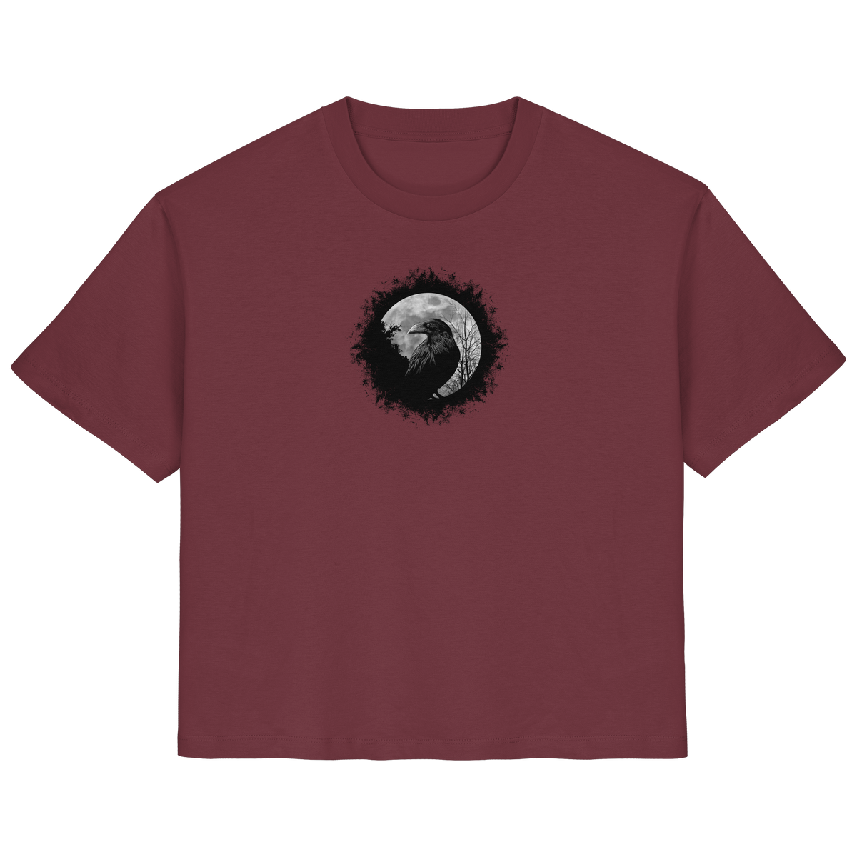 Schwarzer Rabe bei Vollmond  - Ladies Organic Shirt
