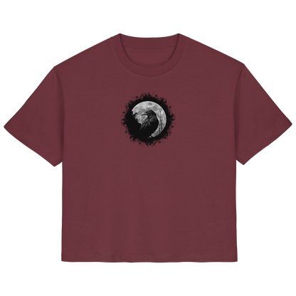 Schwarzer Rabe bei Vollmond  - Ladies Organic Shirt