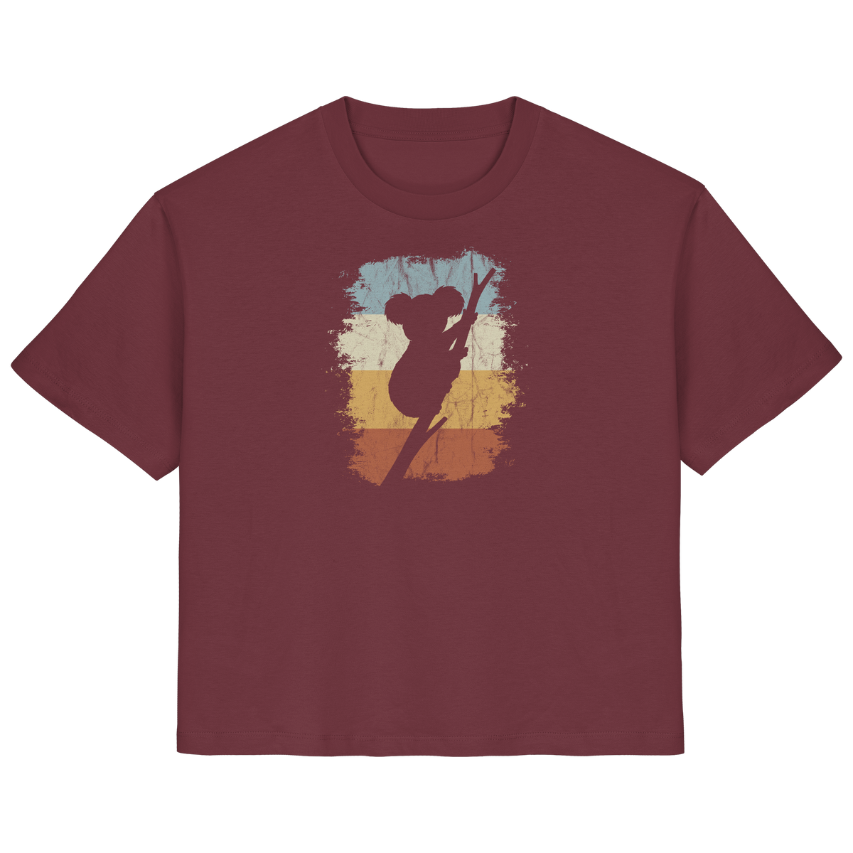 Retro kletternder Koala-Bär - Ladies Organic Shirt