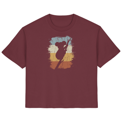 Retro kletternder Koala-Bär - Ladies Organic Shirt