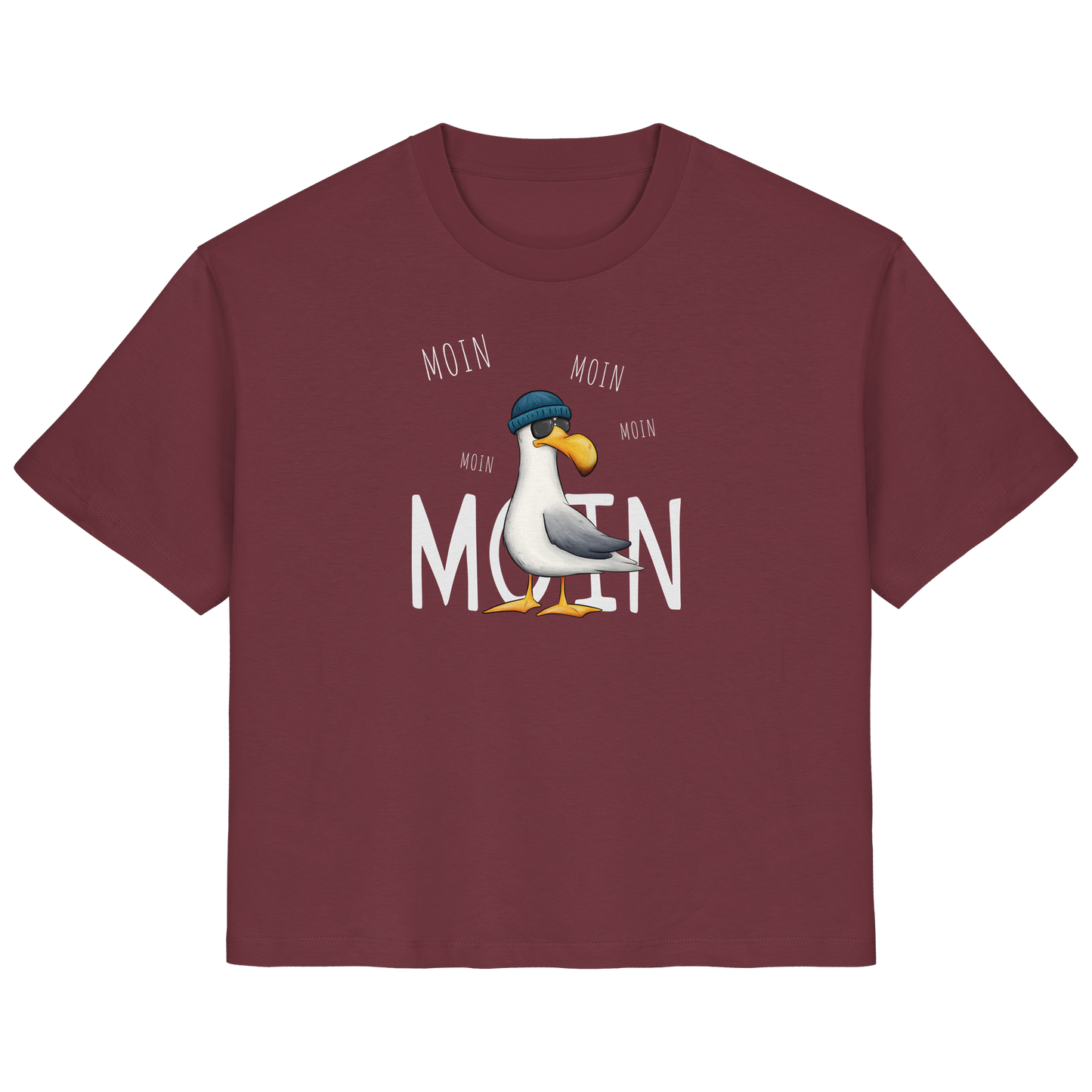 Moin Moin Lässige Hipster Möwe  - Ladies Organic Shirt
