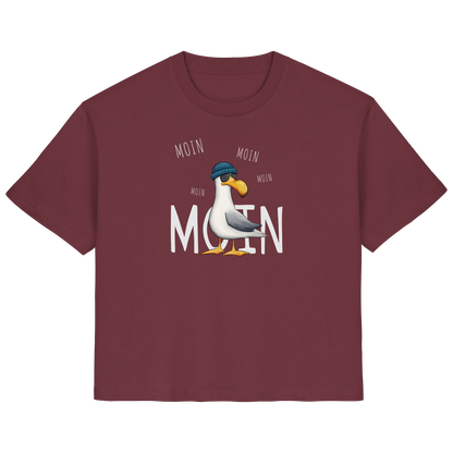 Moin Moin Lässige Hipster Möwe  - Ladies Organic Shirt