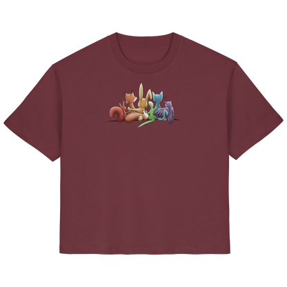 Regenbogen Tiere für Freundschaft, Toleranz und Vielfalt - Ladies Organic Shirt