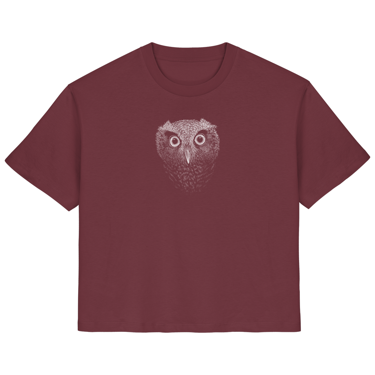 Eule Kritzelkunst Illustration - Ladies Organic Shirt