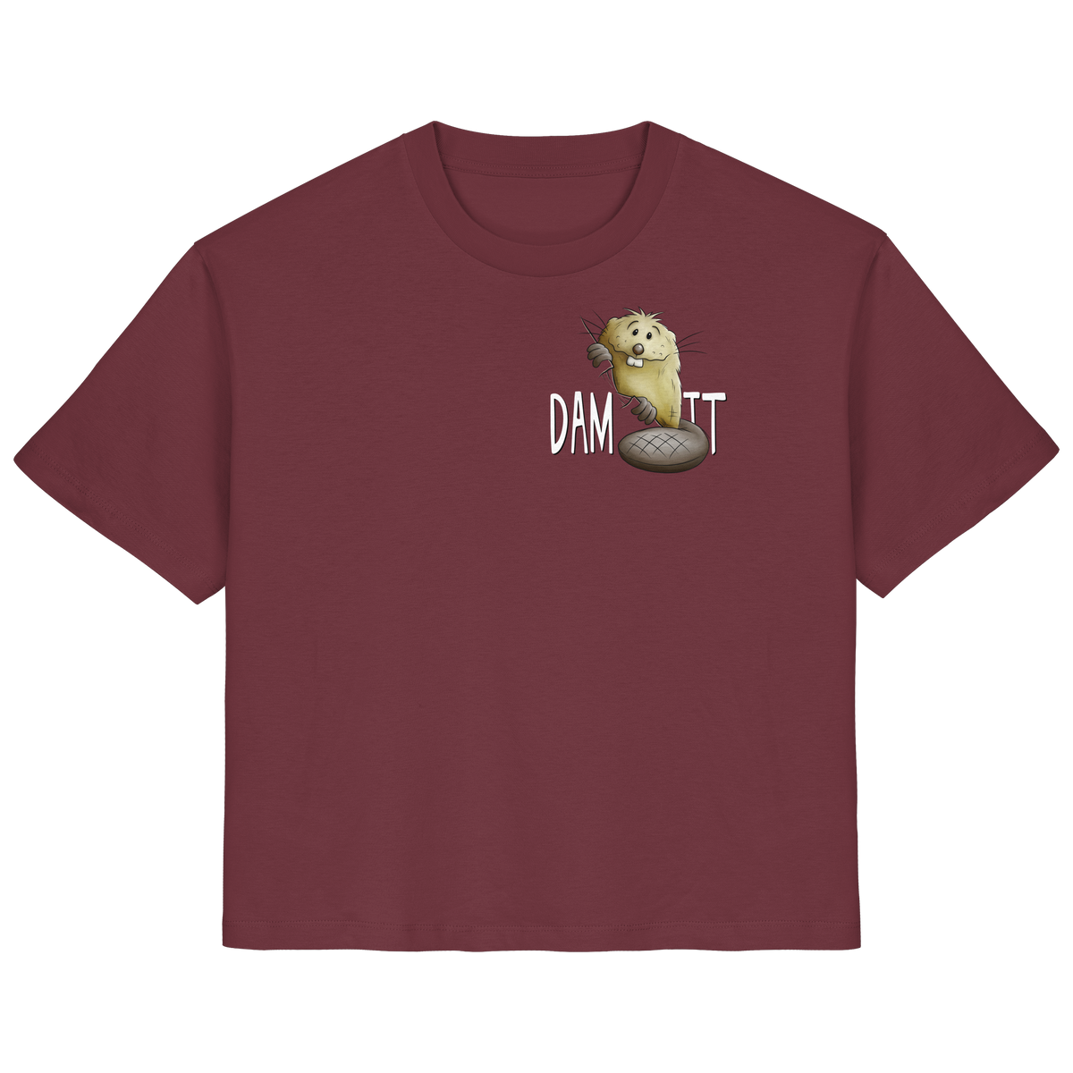 Dam It Verdammt Lustiger Biber - Ladies Organic Shirt