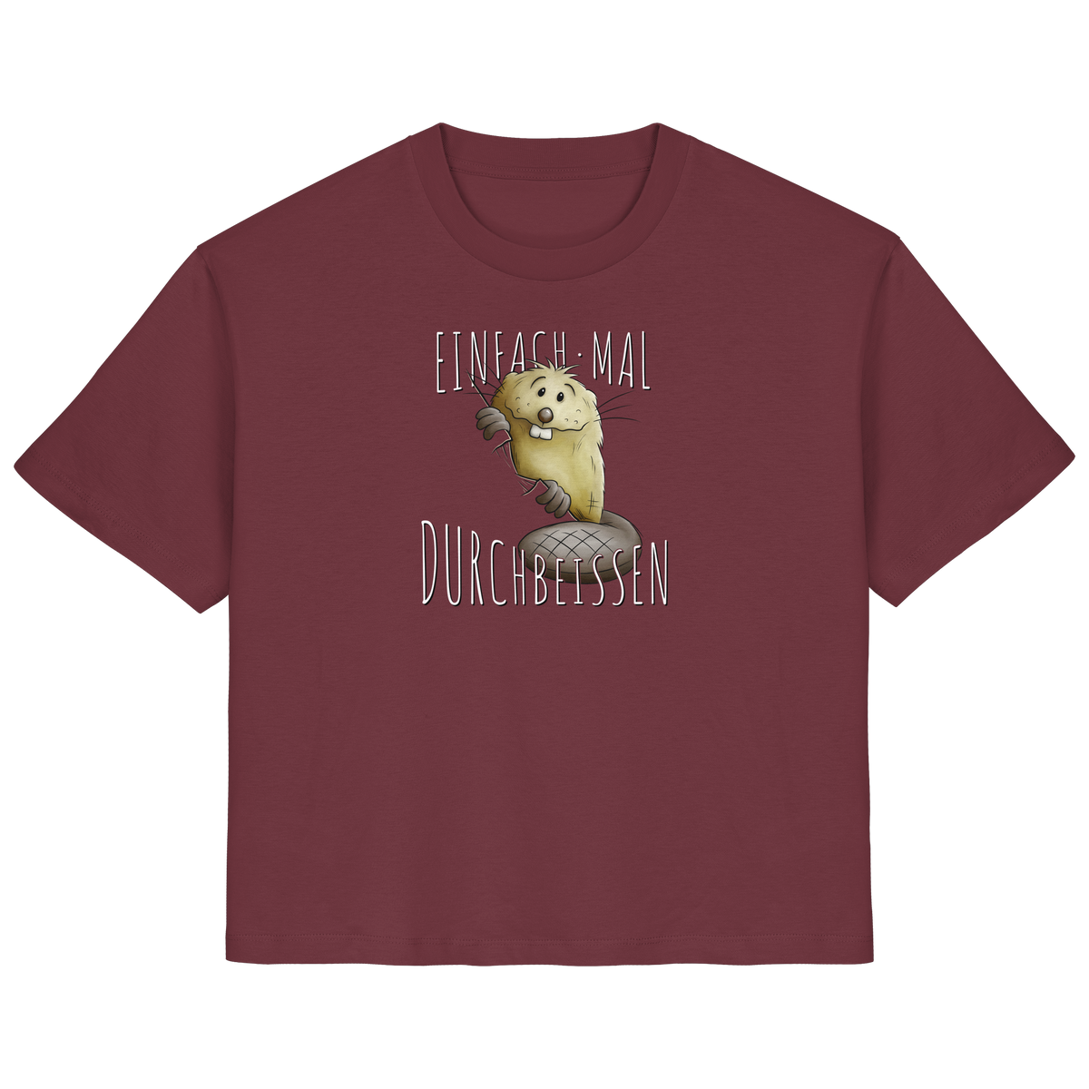 Einfach mal Durchbeissen Biber - Ladies Organic Shirt