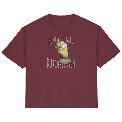 Einfach mal Durchbeissen Biber - Ladies Organic Shirt