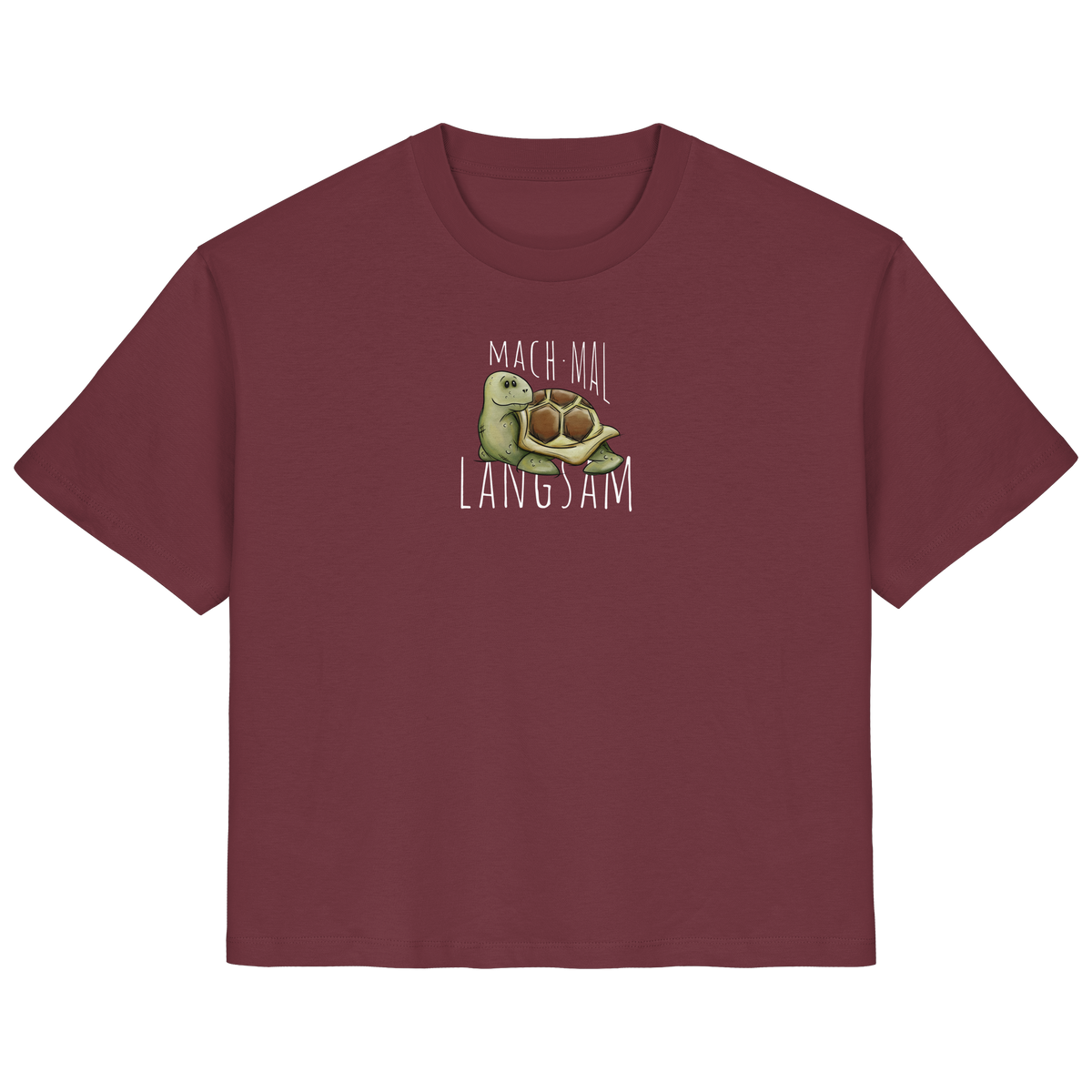 Mach mal langsam Schildkröte - Ladies Organic Shirt