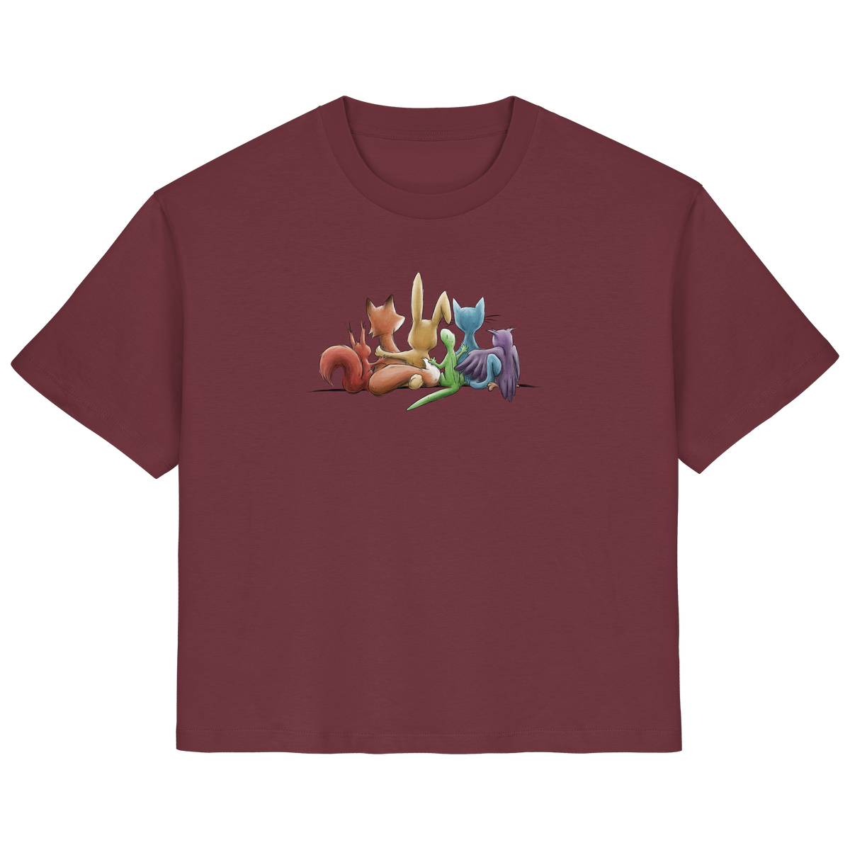Regenbogen Tiere für Freundschaft, Toleranz und Vielfalt - Ladies Organic Shirt