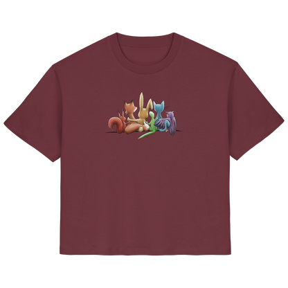 Regenbogen Tiere für Freundschaft, Toleranz und Vielfalt - Ladies Organic Shirt