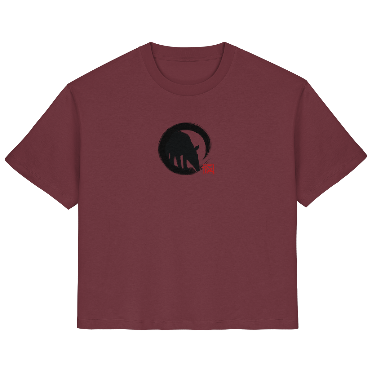 Zen Tapir im japanischen Enso Kreis - Ladies Organic Shirt