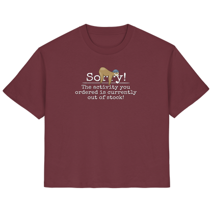 No-Activity Faultier - Ladies Organic Shirt