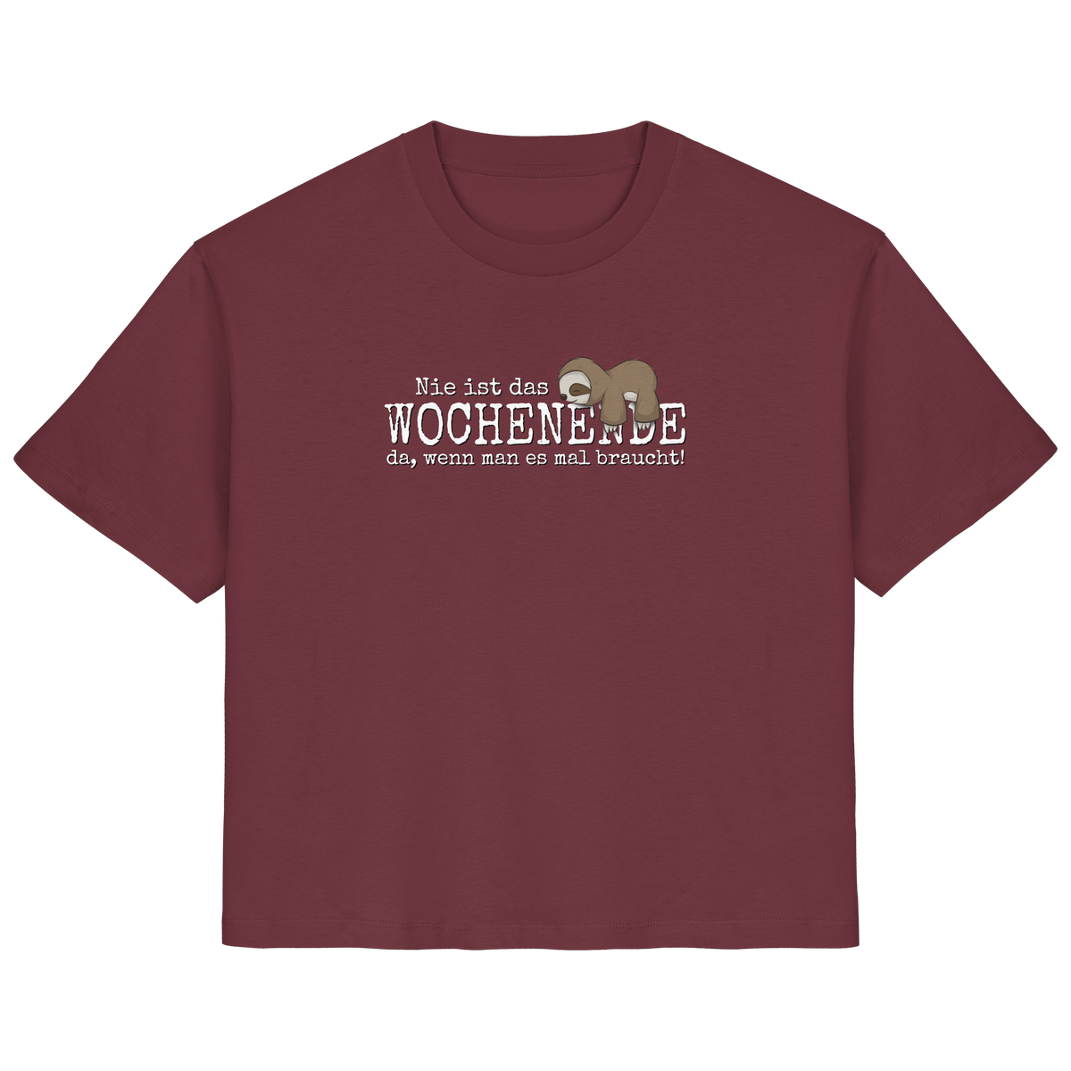Kawaii Faultier Wochenende - Ladies Organic Shirt