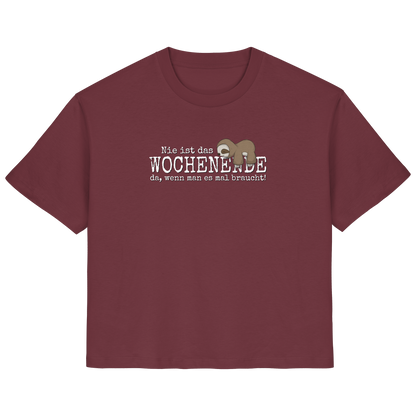 Kawaii Faultier Wochenende - Ladies Organic Shirt