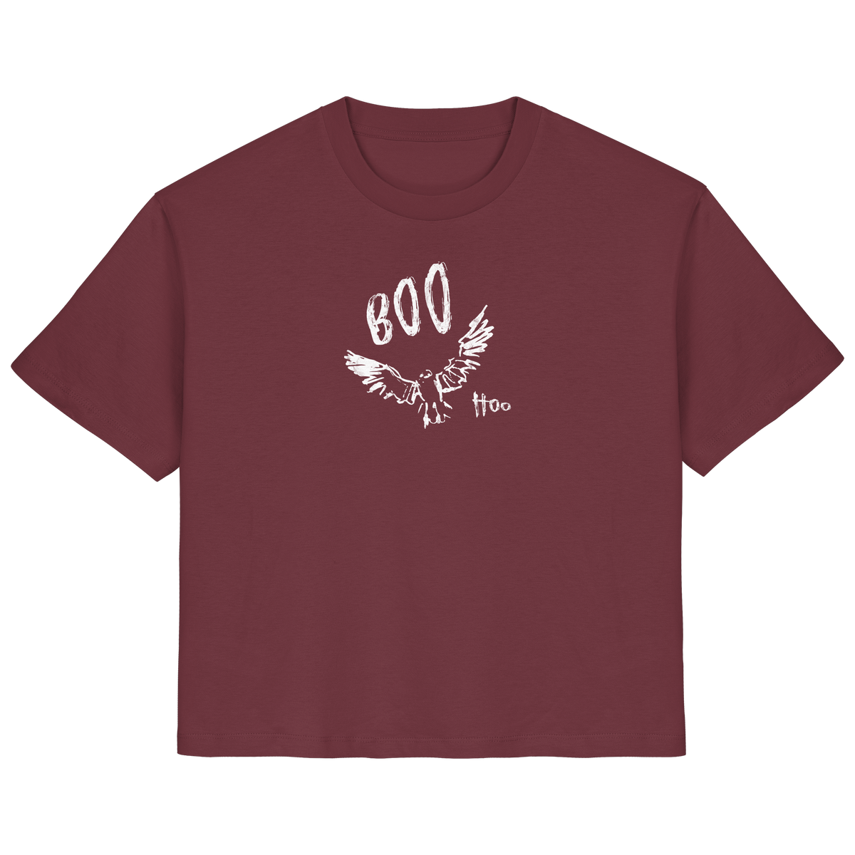 Boo Hoo! Fliegende Eule  - Ladies Organic Shirt