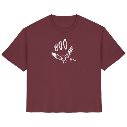 Boo Hoo! Fliegende Eule  - Ladies Organic Shirt