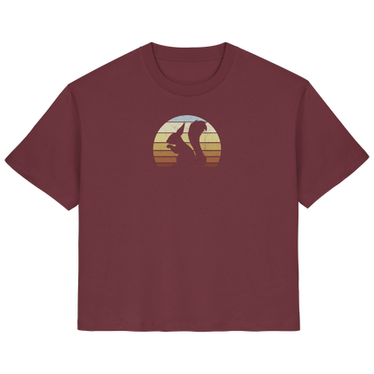 Retro Eichhörnchen Silhouette - Ladies Organic Shirt