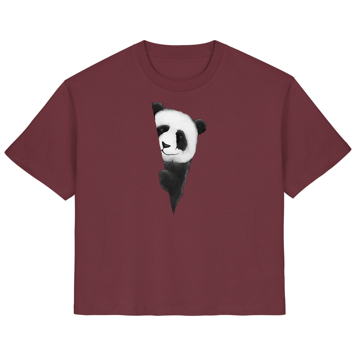Panda Bär Illustration - Ladies Organic Shirt