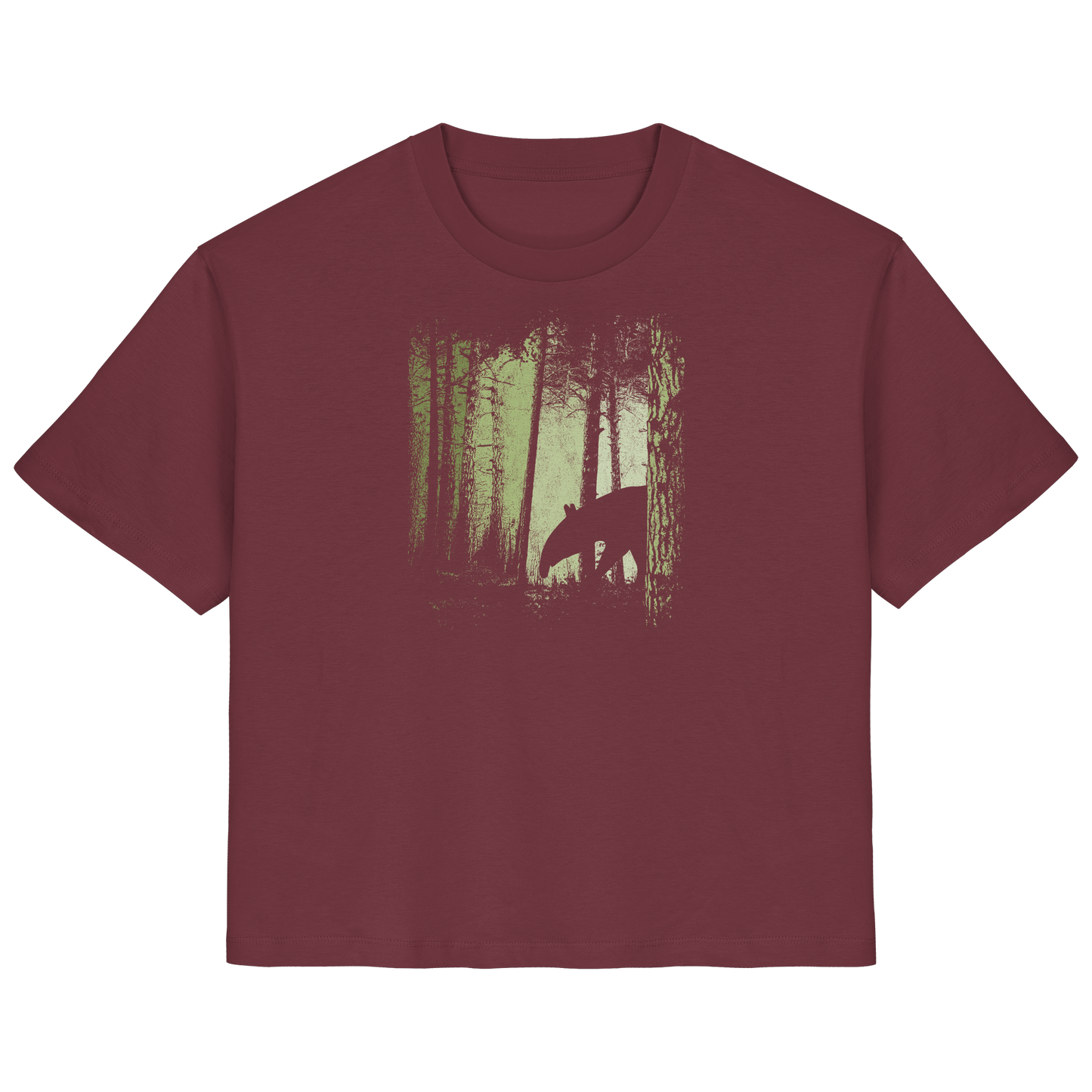 Lässiger Tapir im Zwielicht Wald - Ladies Organic Shirt