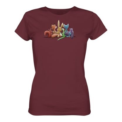 Regenbogen Tiere für Freundschaft, Toleranz und Vielfalt - Ladies Organic Shirt