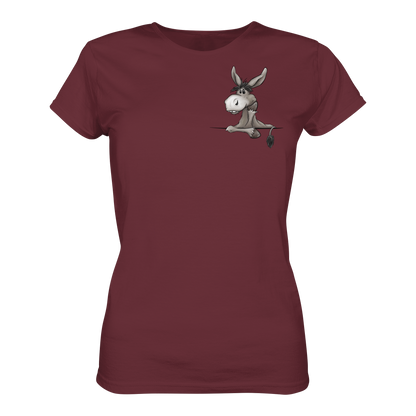 Lustiger lässiger Esel - Ladies Organic Shirt