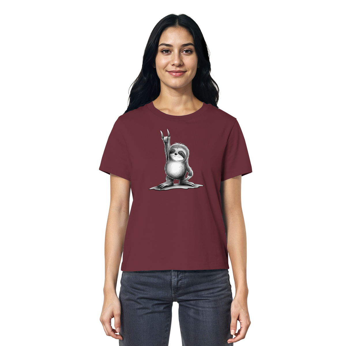 Rock On Party Faultier - Ladies Organic Shirt