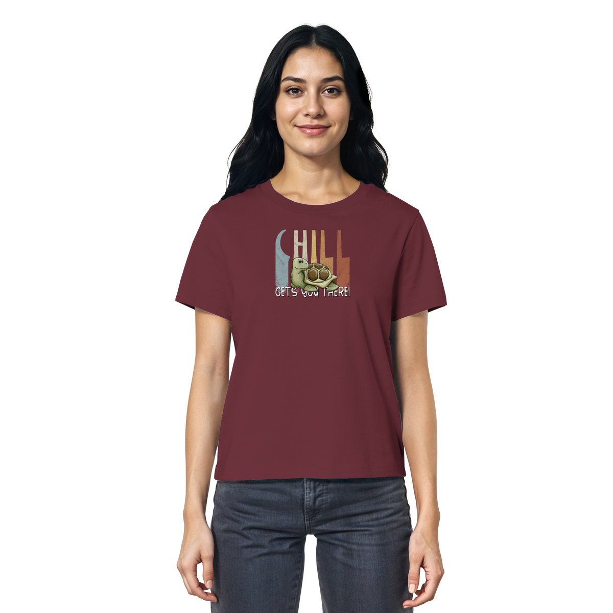 Gechillt gemütliche Schildkröte - Ladies Organic Shirt