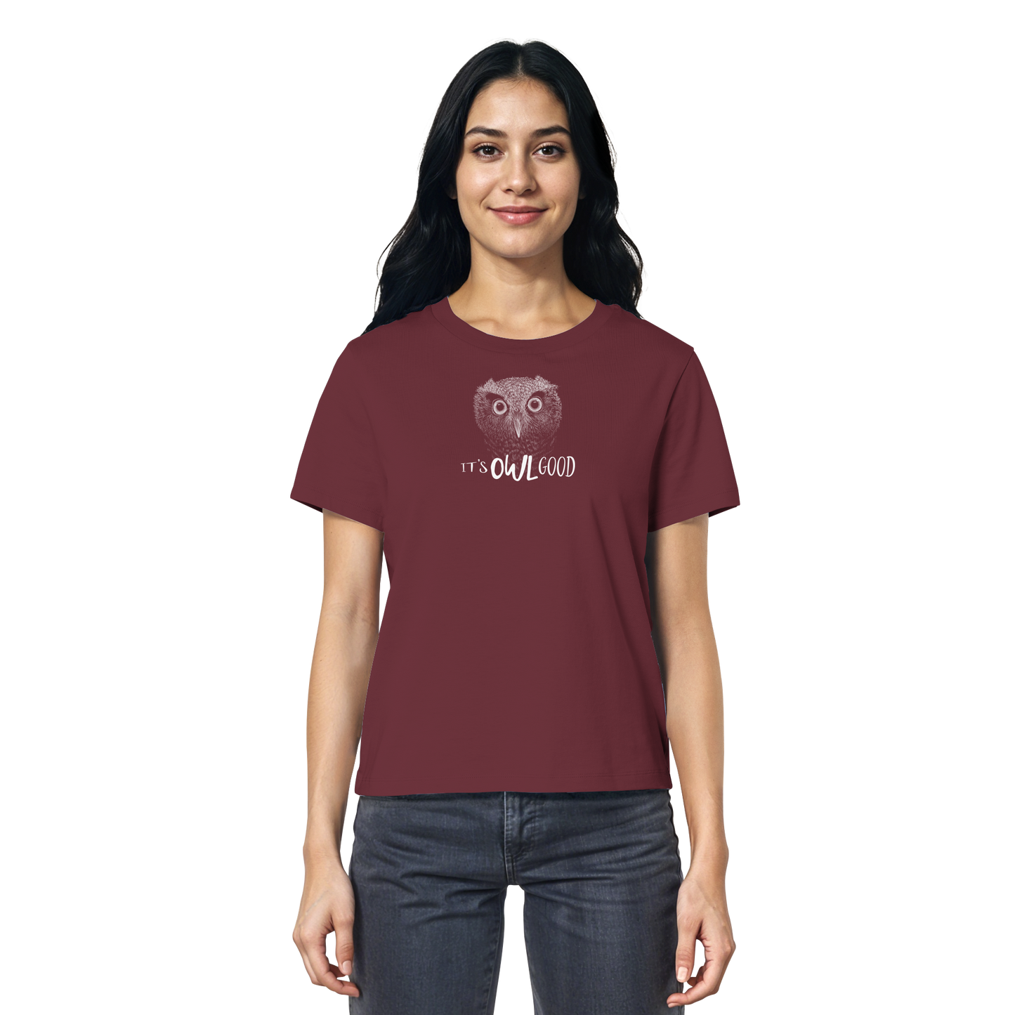 OWL Good | Kritzel-Kunst-Eule - Ladies Organic Shirt