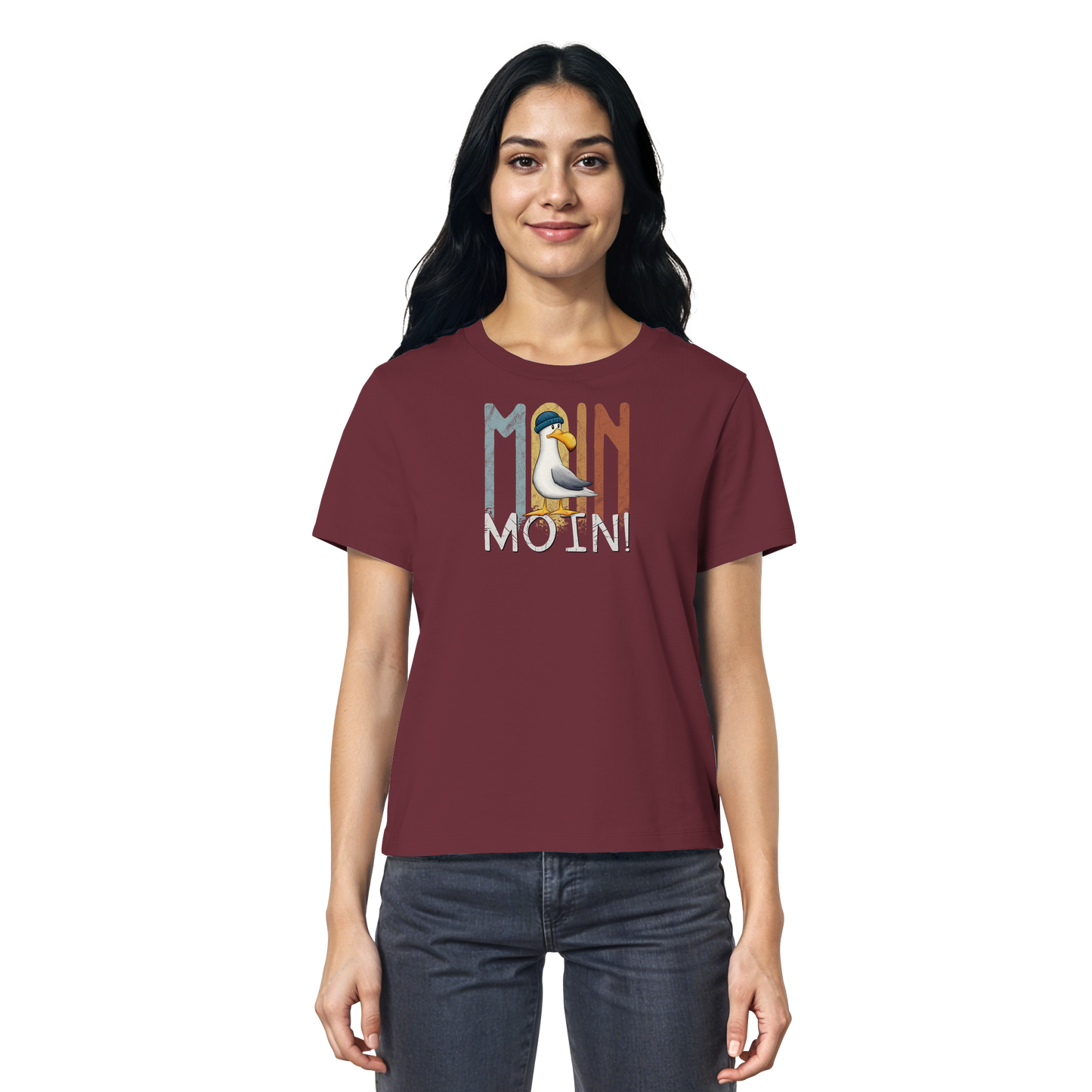 Moin Moin norddeutsche Möwe - Ladies Organic Shirt