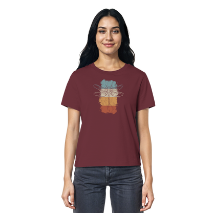 Retro Kunst Libelle | Vintage Dragonfly - Ladies Organic Shirt