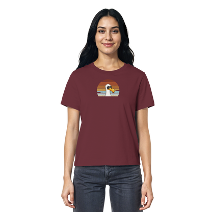 Cool lässige Retro Möwe - Ladies Organic Shirt