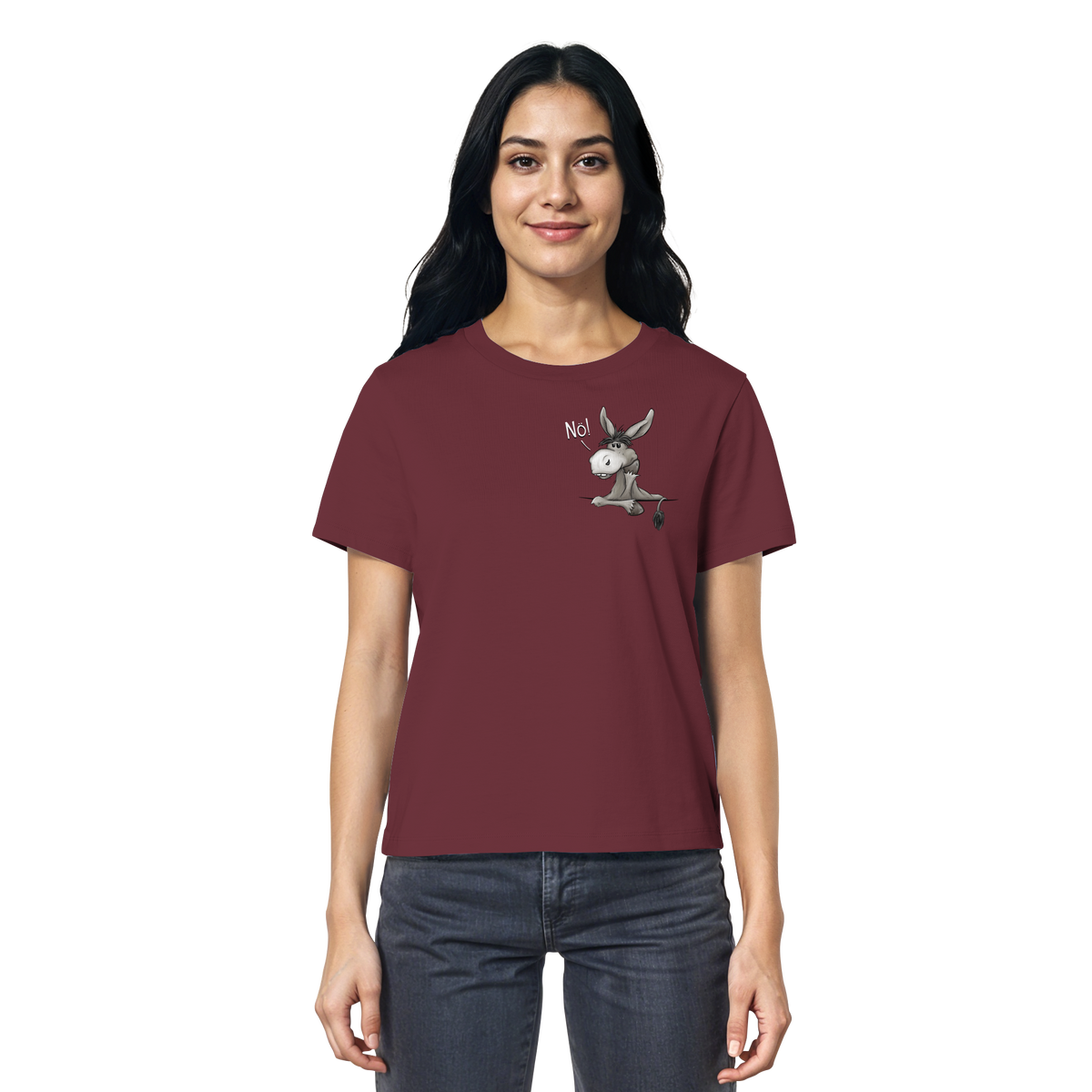 Nö! Störrischer Esel - Ladies Organic Shirt
