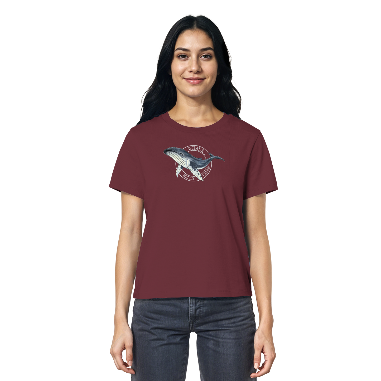 Whale, Hello There | Buckelwal - Ladies Organic Shirt