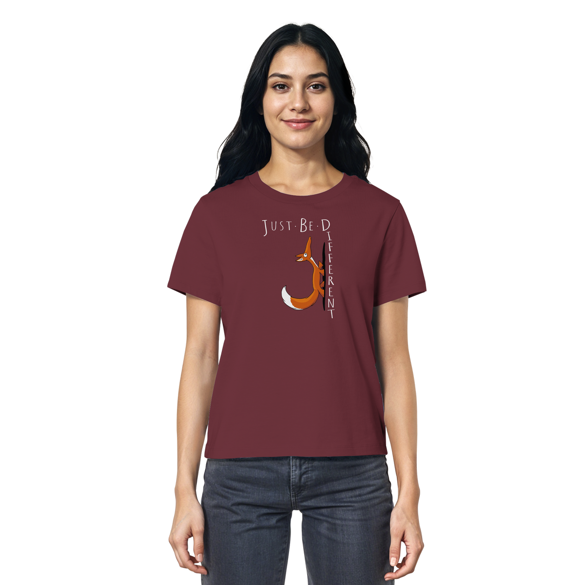 Just Be Different | Sei Anders, kleiner Fuchs - Ladies Organic Shirt