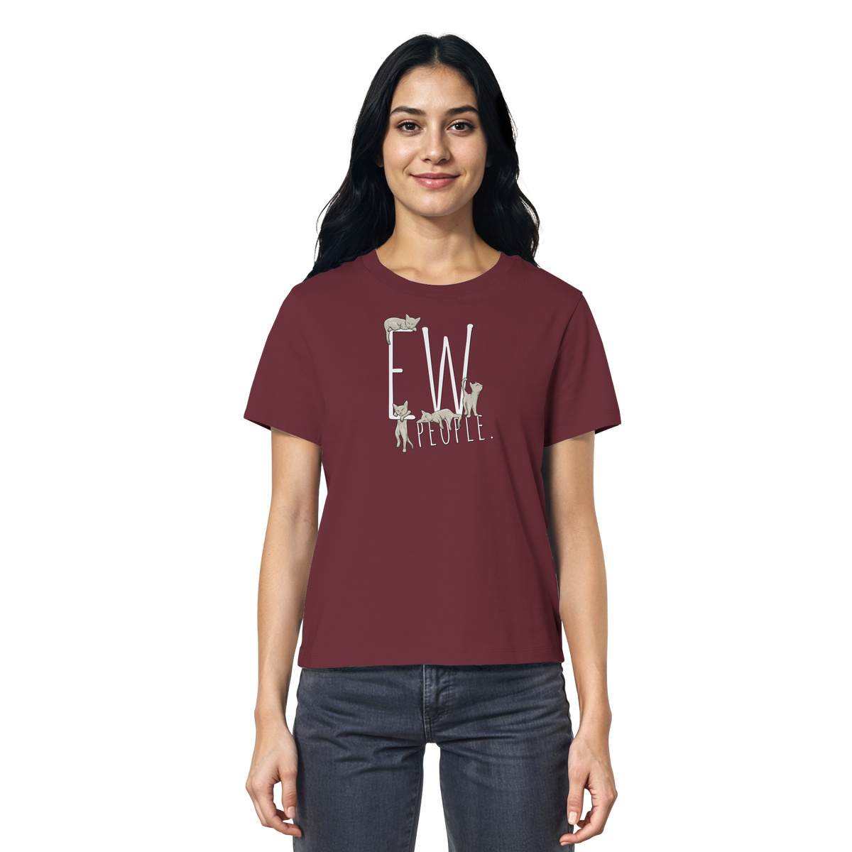 Ew, People. Sarkastische Katzen - Ladies Organic Shirt