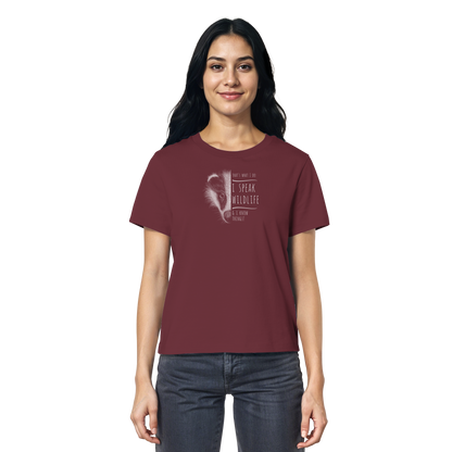 I Speak Wildlife And I Know Things! Dachs - Ladies Organic Shirt