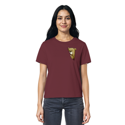 Funky Bär Illustration - Ladies Organic Shirt