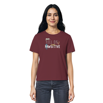 Full On Pawsitive! Gechillte Katzen - Ladies Organic Shirt