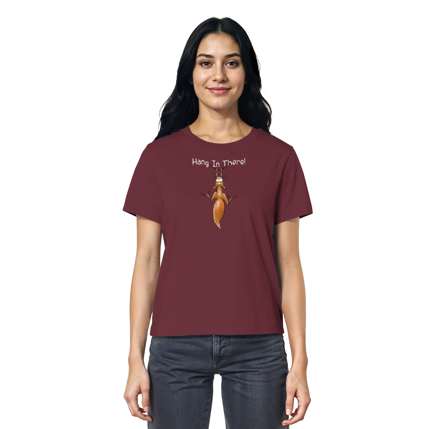 Hang In There | Lässiges Eichhörnchen - Ladies Organic Shirt