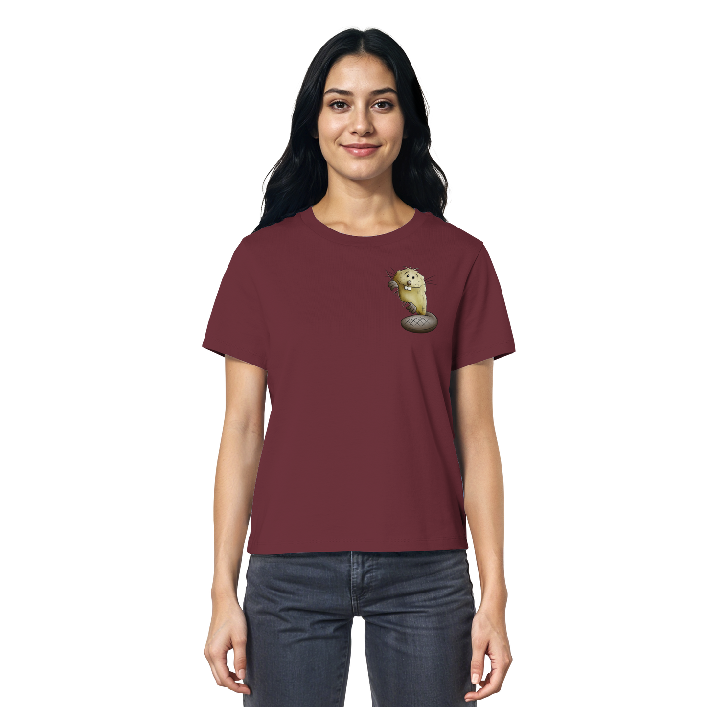 Lustiger frecher Biber - Ladies Organic Shirt