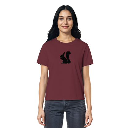 Eichhörnchen Silhouette - Ladies Organic Shirt