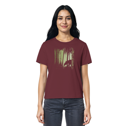Lässiger Tapir im Zwielicht Wald - Ladies Organic Shirt