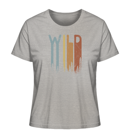 Wild Retro Schriftzug - Ladies Organic Shirt