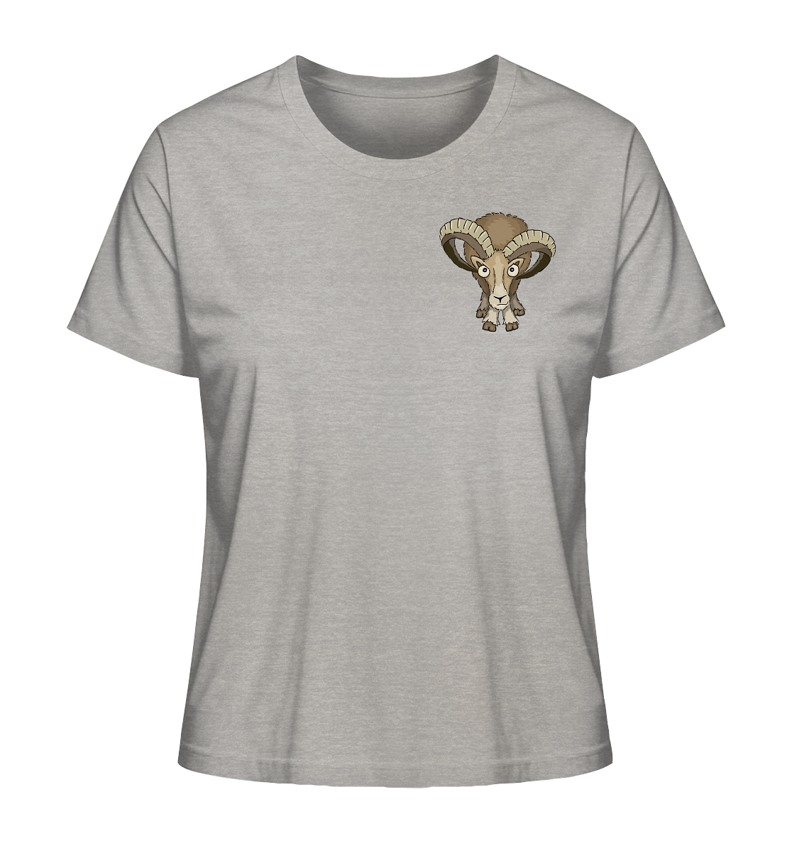 Bockiges Mufflon Widder Schafbock - Ladies Organic Shirt