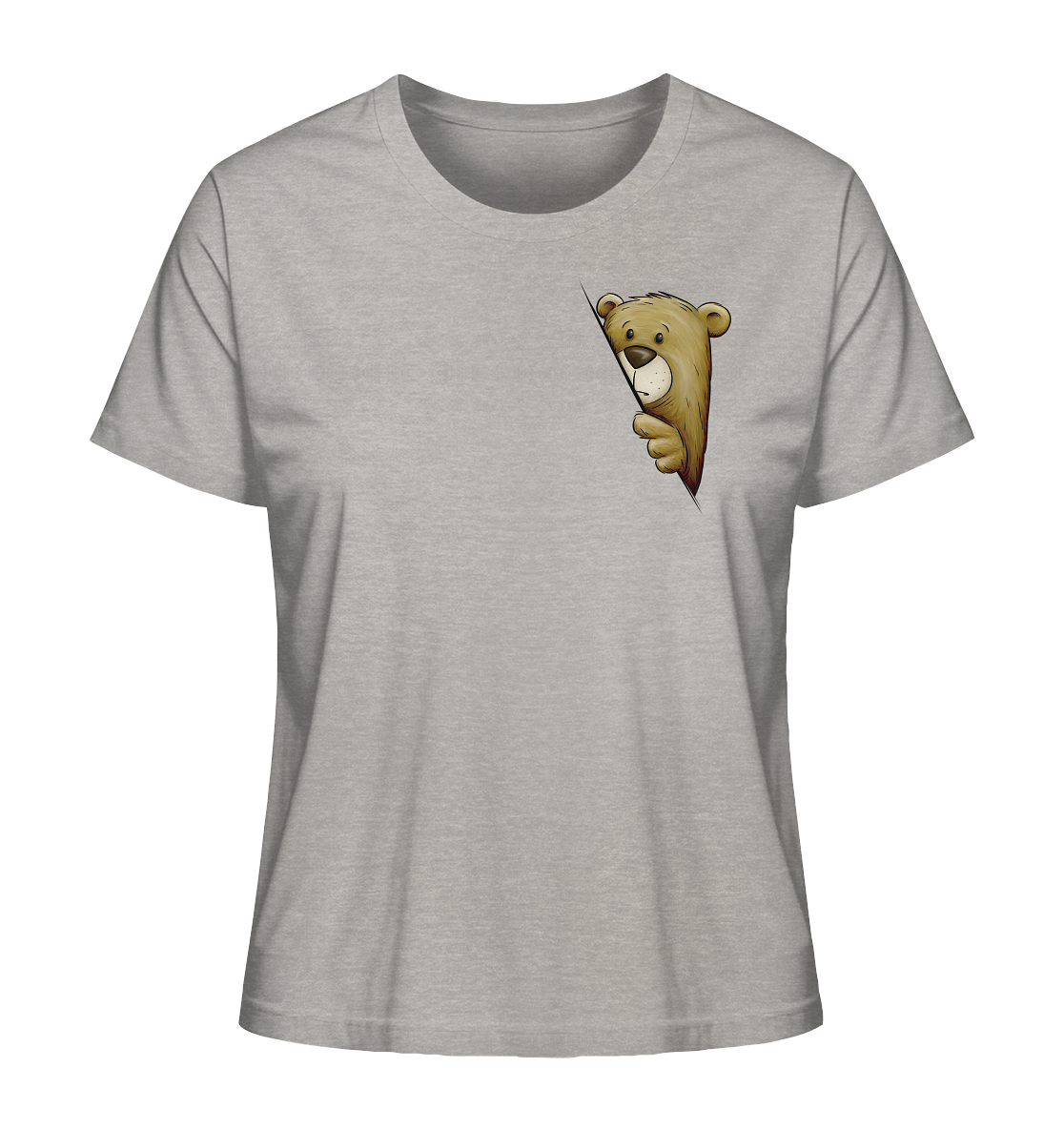 Funky Bär Illustration - Ladies Organic Shirt