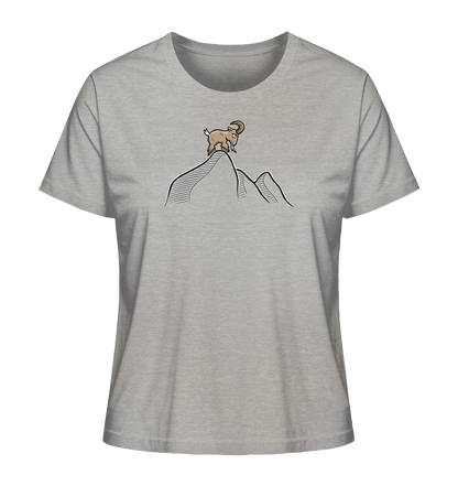 Ziegenbock in den Bergen - Ladies Organic Shirt